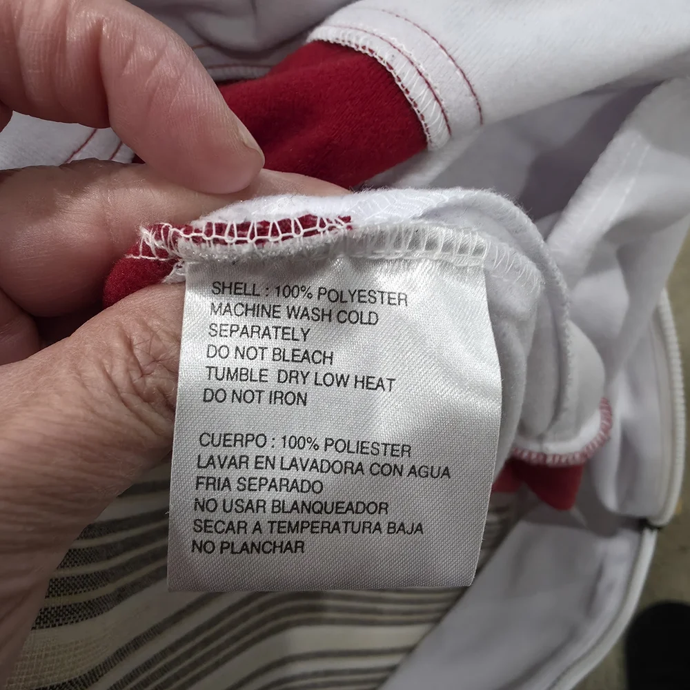 Reebok SF 49ers White and Red Team Apparel Jacket - Picture 8 of 8
